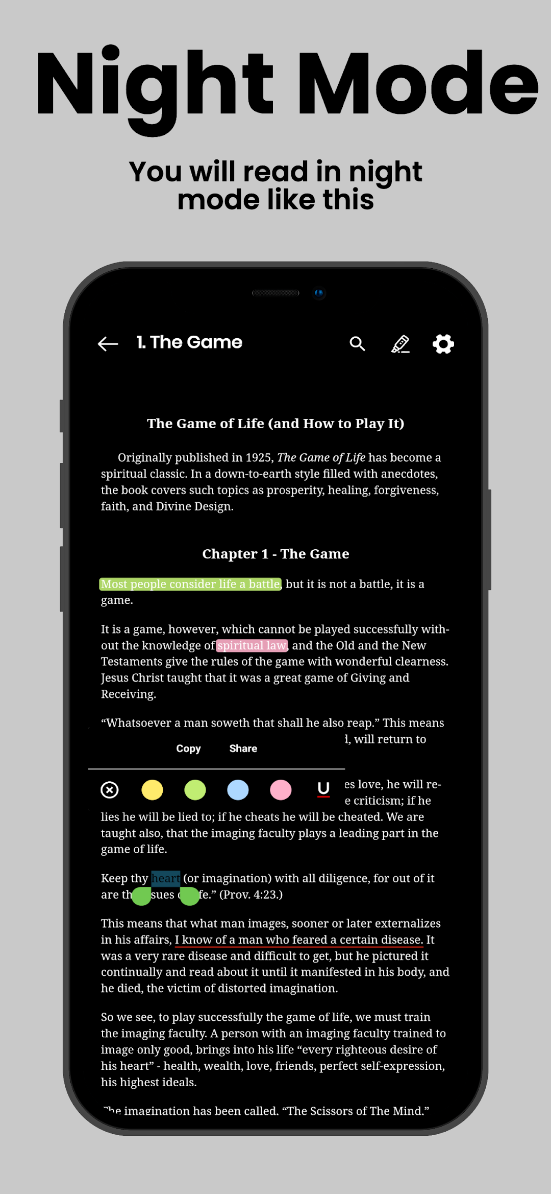 Chapter 1 shown in night mode
